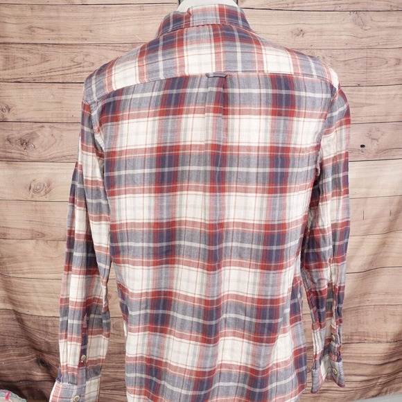 GH BASS LONG SLEEVE PLAID BUTTON DOWN SHIRT MENS SIZE M MEDIUM - Picture 4 of 6